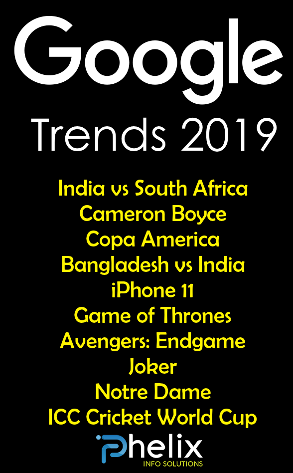 Trending Searches in Google 2019 - Google Trends Updates